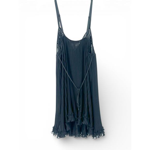 Oscar De La Renta Pink Label sheer pleated lace babydoll dress Lingerie Chemise - Picture 4 of 4